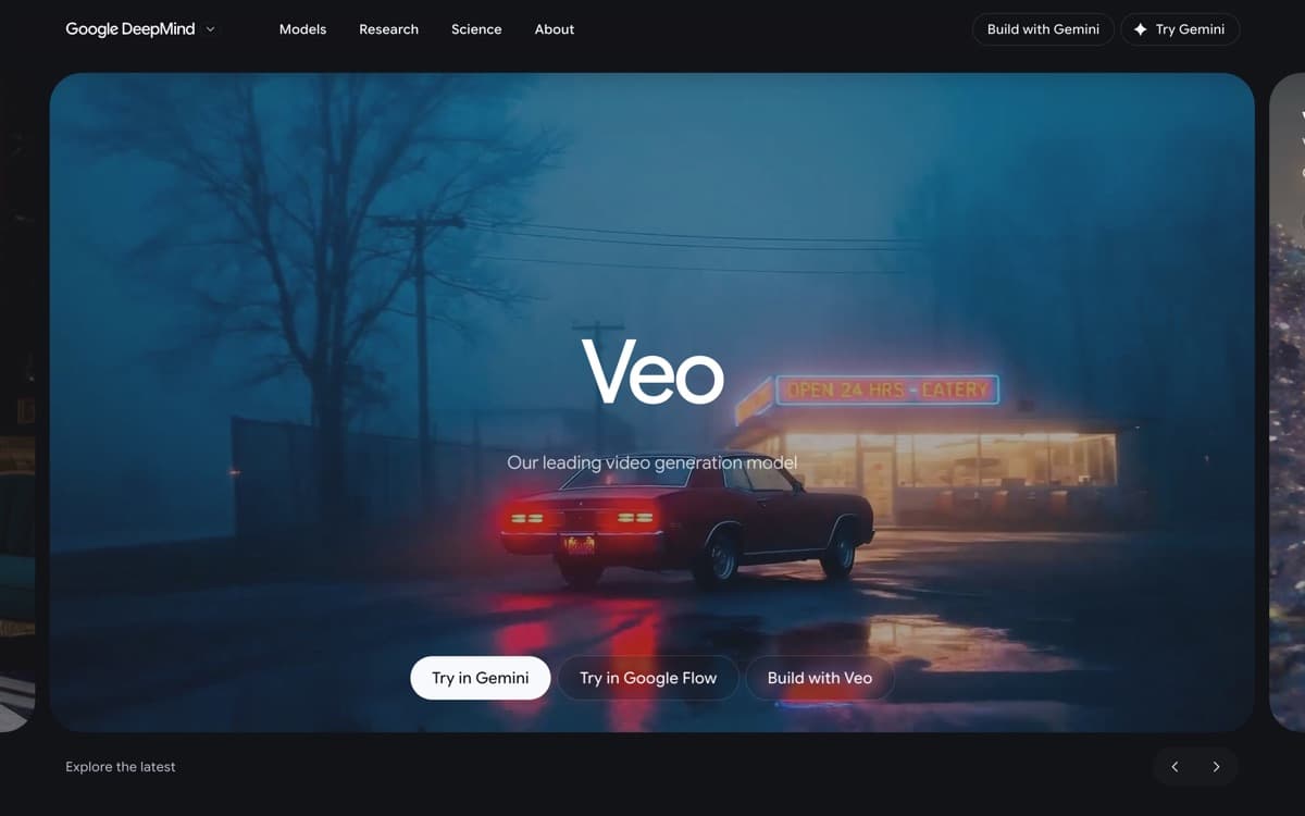 Google Veo 3.1 — the product's features, from the vendor's site