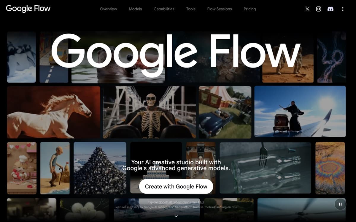Google Veo 3.1 — the product's features, from the vendor's site
