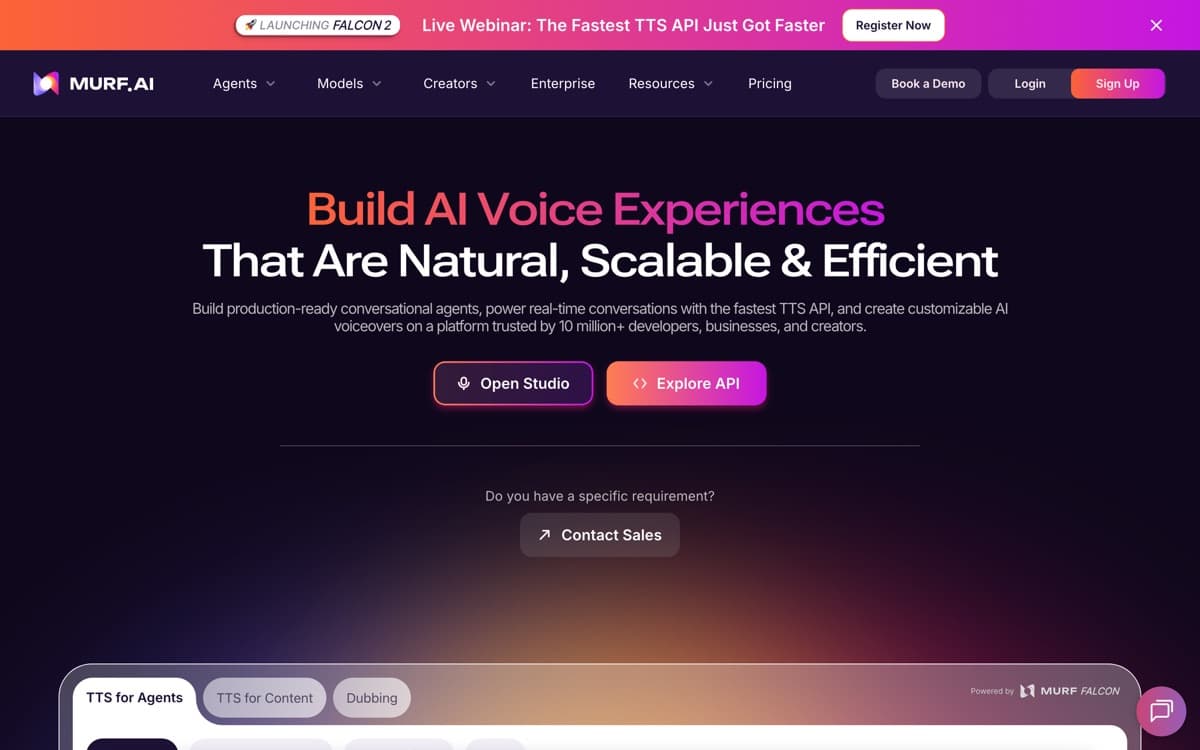 Murf AI — screenshot of the official site