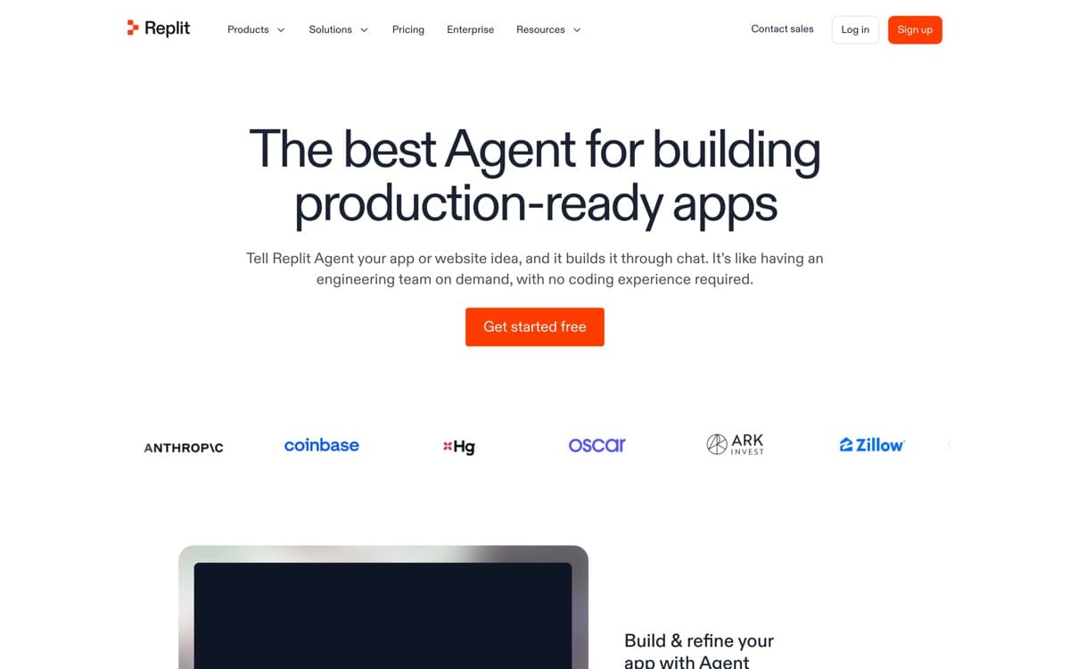 Replit — the product's features, from the vendor's site