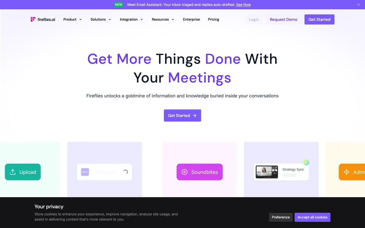 Fireflies.ai product pages — screenshots used editorially; all rights belong to the vendor Fireflies.ai — the product's features, from the vendor's site