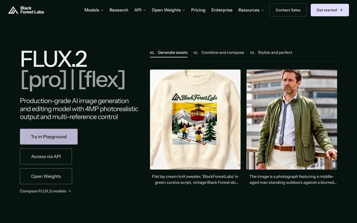 FLUX.2 product pages — screenshots used editorially; all rights belong to the vendor FLUX.2 — the product's features, from the vendor's site
