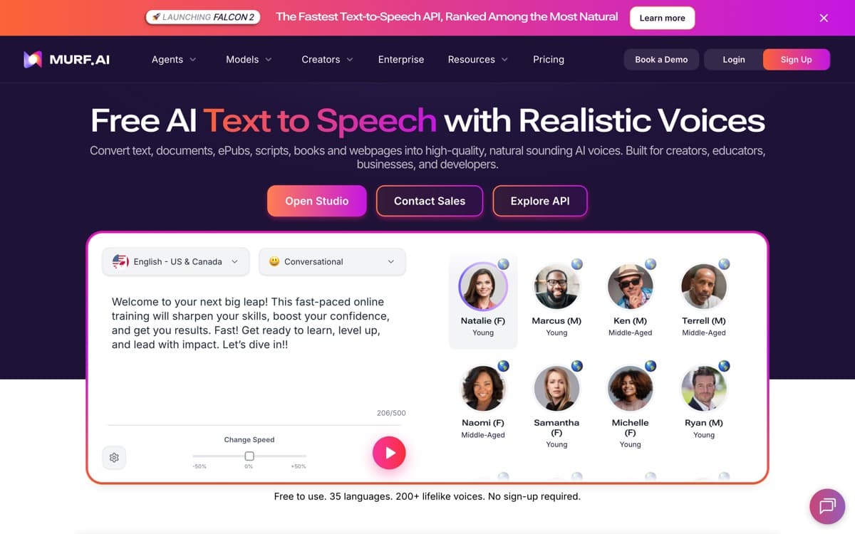 Murf AI product pages — screenshots used editorially; all rights belong to the vendor Murf AI — the product's features, from the vendor's site
