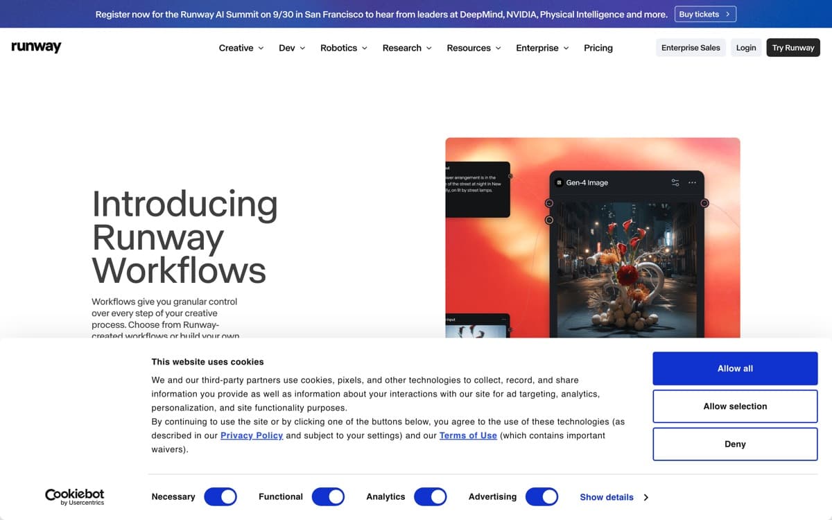 Runway product pages — screenshots used editorially; all rights belong to the vendor Runway — the product's features, from the vendor's site